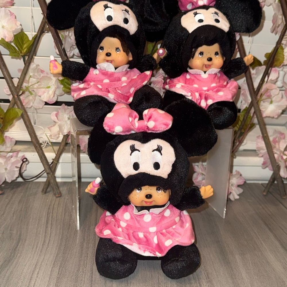 Cute Minnie Mouse monchichi Plush Dolls